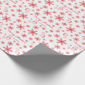 Erdnüsse | Weihnachts-Snoopy Let It Snow Red Patte Geschenkpapier (Ecke)