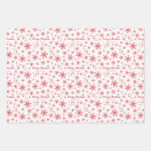 Erdnüsse | Weihnachts-Snoopy Let It Snow Red Patte Geschenkpapier Set (Vorderseite 2)