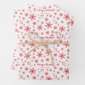 Erdnüsse | Weihnachts-Snoopy Let It Snow Red Patte Geschenkpapier Set (Beispiel)