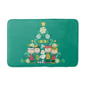 Erdnüsse | Weihnachtsbaum Peppermint Badematte (Vorderseite)