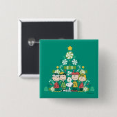 Erdnüsse | Weihnachtsbaum Peppermint Button (Vorne & Hinten)