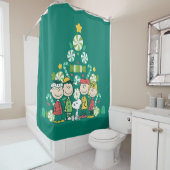 Erdnüsse | Weihnachtsbaum Peppermint Duschvorhang (Beispiel)