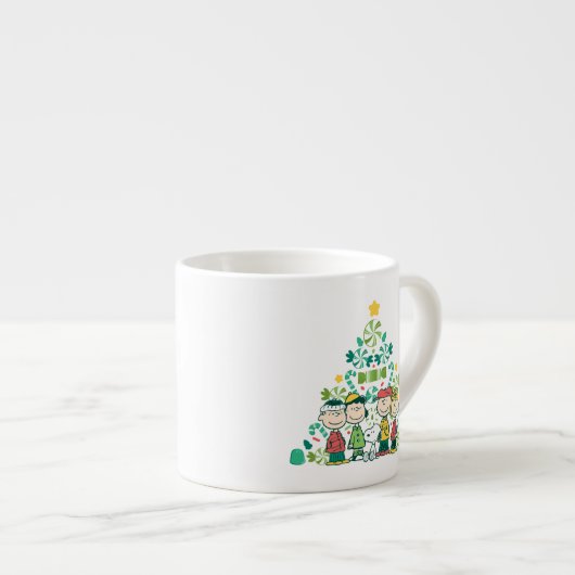 Erdnüsse | Weihnachtsbaum Peppermint Espressotasse (Vorderseite Rechts)