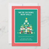 Erdnüsse | Weihnachtsbaum Peppermint Feiertagskarte (Vorderseite)