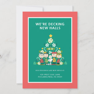 Erdnüsse   Weihnachtsbaum Peppermint Feiertagskarte