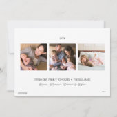 Erdnüsse | Weihnachtsbaum Peppermint Feiertagskarte (Rückseite)