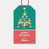 Erdnüsse | Weihnachtsbaum Peppermint Geschenkanhänger (Vorderseite)