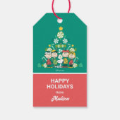 Erdnüsse | Weihnachtsbaum Peppermint Geschenkanhänger (Rückseite)