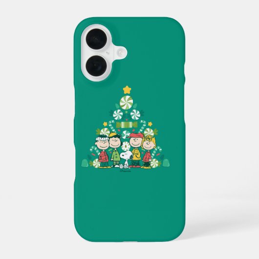 Erdnüsse | Weihnachtsbaum Peppermint iPhone 16 Hülle (Rückseite)