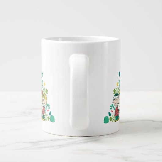 Erdnüsse | Weihnachtsbaum Peppermint Jumbo-Tasse (Rückseite)