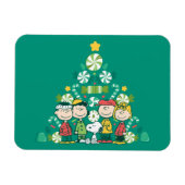 Erdnüsse | Weihnachtsbaum Peppermint Magnet (Horizontal)