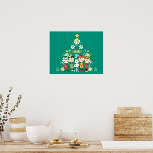 Erdnüsse | Weihnachtsbaum Peppermint Poster (Küche)