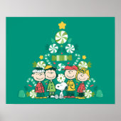 Erdnüsse | Weihnachtsbaum Peppermint Poster (Vorne)