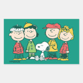 Erdnüsse | Weihnachtsbaum Peppermint Rechteckiger Aufkleber (Vorderseite)