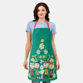 Erdnüsse | Weihnachtsbaum Peppermint Schürze (Getragen)