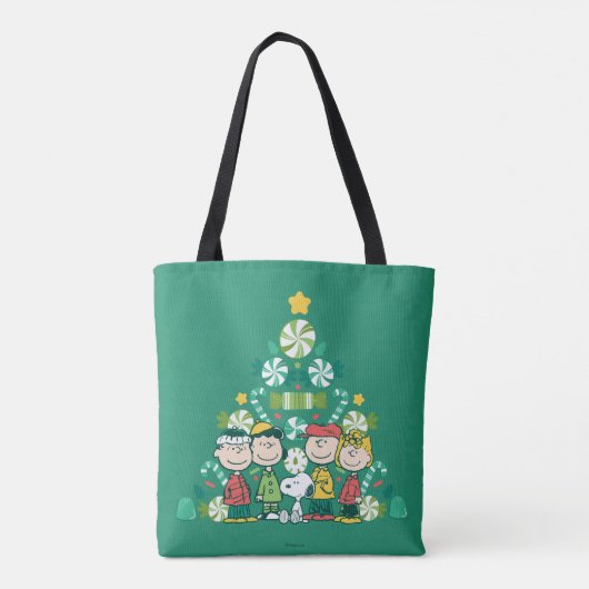 Erdnüsse | Weihnachtsbaum Peppermint Tasche (Rückseite)