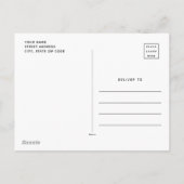 Erdnüsse | Weihnachtsbaumpostage - Briefmarke Feiertagspostkarte (Rückseite)