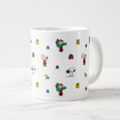 Erdnüsse | Weihnachtsgeschenk Muster Jumbo-Tasse (Vorderseite Rechts)