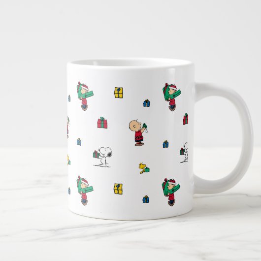 Erdnüsse | Weihnachtsgeschenk Muster Jumbo-Tasse (Rechts)