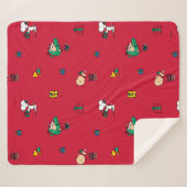 Erdnüsse | Weihnachtsgeschenk Rot Sherpadecke (Vorderseite (Horizontal))