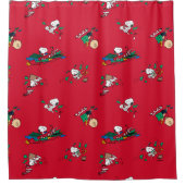 Erdnüsse | Weihnachtsgeschenkmuster Duschvorhang (Vorderseite)