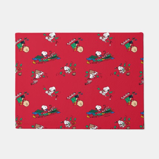 Erdnüsse | Weihnachtsgeschenkmuster Fußmatte (Vorderseite)