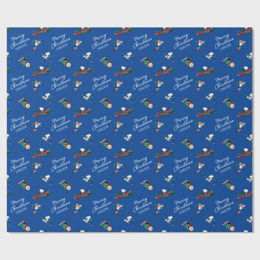 Erdnüsse | Weihnachtsgeschenkmuster Geschenkpapier (Flach)