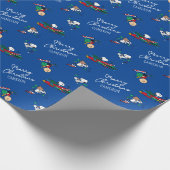 Erdnüsse | Weihnachtsgeschenkmuster Geschenkpapier (Ecke)