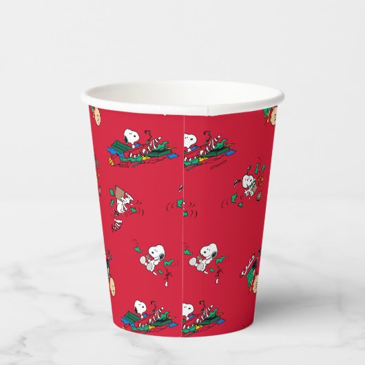 Erdnüsse | Weihnachtsgeschenkmuster Pappbecher (Rechts)