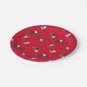 Erdnüsse | Weihnachtsgeschenkmuster Pappteller (Schrägansicht)