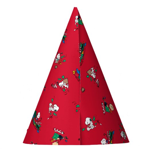 Erdnüsse | Weihnachtsgeschenkmuster Partyhütchen (Rückseite)