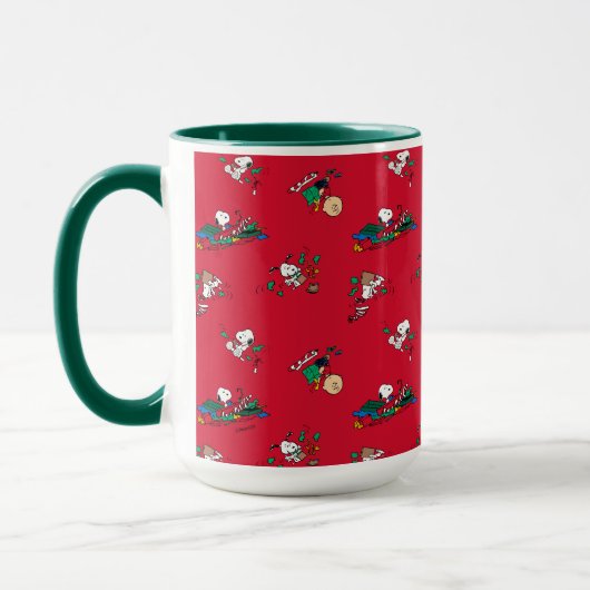 Erdnüsse | Weihnachtsgeschenkmuster Tasse (Links)