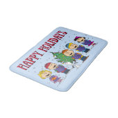 Erdnüsse | Weihnachtsverkehr Badematte (Schrägansicht)