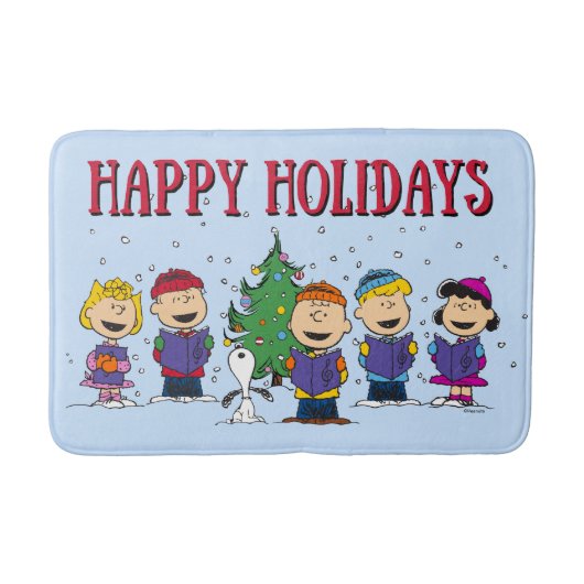 Erdnüsse | Weihnachtsverkehr Badematte (Vorderseite)