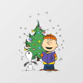 Erdnüsse | Weihnachtsverkehr Fensteraufkleber (Blatt)