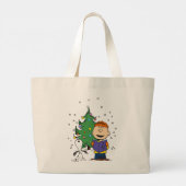 Erdnüsse | Weihnachtsverkehr Jumbo Stoffbeutel (Rückseite)