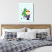 Erdnüsse | Weihnachtsverkehr Leinwanddruck (Insitu (Schlafzimmer))