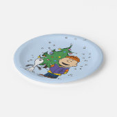 Erdnüsse | Weihnachtsverkehr Pappteller (Schrägansicht)