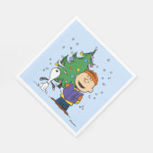 Erdnüsse | Weihnachtsverkehr Serviette (Ecke)