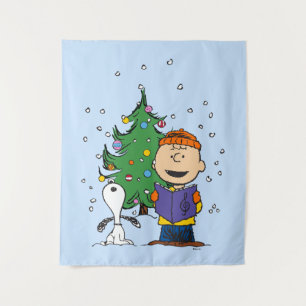 Erdnüsse Weihnachtsverkehr Wandteppich