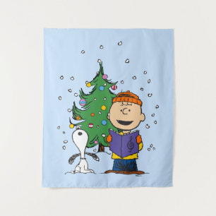 Erdnüsse Weihnachtsverkehr Wandteppich