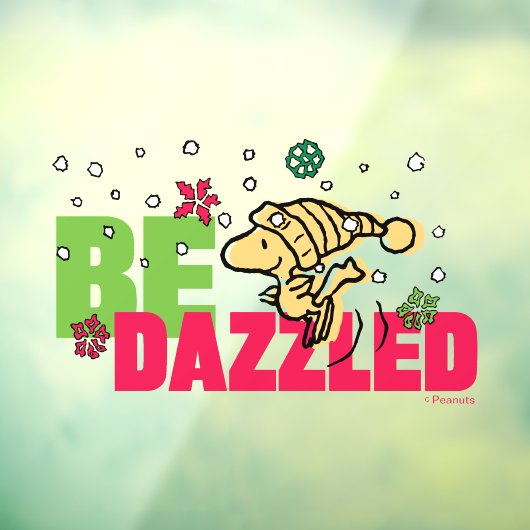 Erdnüsse | Weihnachtswald kann getanzt werden Fensteraufkleber (Blatt 3)