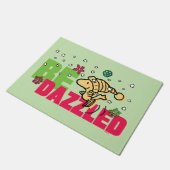 Erdnüsse | Weihnachtswald kann getanzt werden Fußmatte (Schrägansicht)