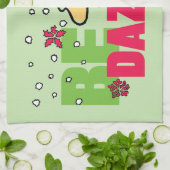 Erdnüsse | Weihnachtswald kann getanzt werden Geschirrtuch (Gefaltet)