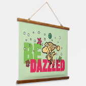 Erdnüsse | Weihnachtswald kann getanzt werden Wandteppich Mit Holzrahmen (Gewinkelt)