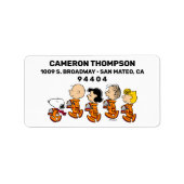 Erdnüsse | Weltraum Adressaufkleber (Vorne)