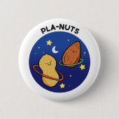 Erdnüsse Weltraumpun-Button Button (Vorderseite)