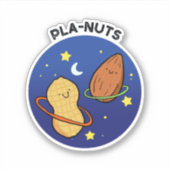 Erdnüsse Weltraumpun Die Aufkleber (Vorderseite)