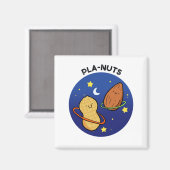 Erdnüsse Weltraumpun Magnet (Vorderseite/Rückseite)