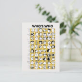 Erdnüsse | Wer sind die Charaktere? Postkarte (Stehend Vorderseite)